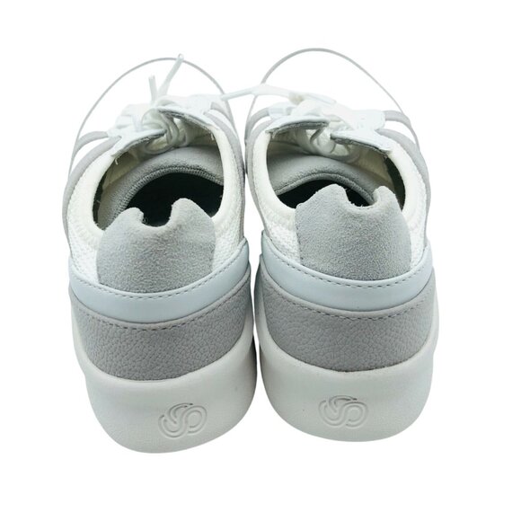Clarks Womens Sneakers Cloudsteppers Cushion Soft Low Top Lace Up White Mesh 5 - Picture 4 of 7